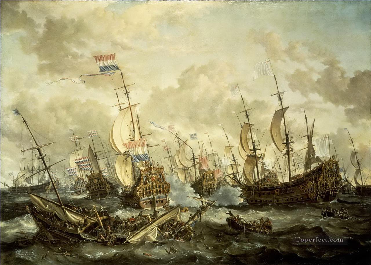naval battle classical Oil Paintings
